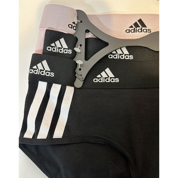 Adidas Women's 3-PK Cotton Hipster Underwear 4A1H34 Size XL - Picture 3 of 5